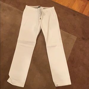 Banana Republic White Aiden Chinos